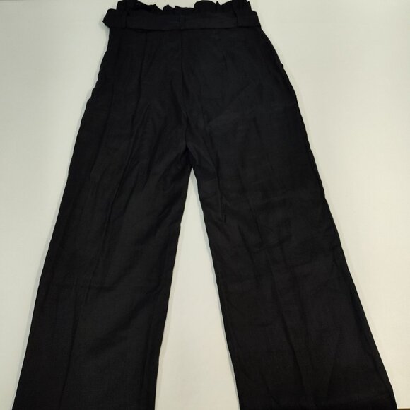 Reset By Jane Wide-Leg Flax High-Waisted Pants Women's Size M Waist 28" Casual - Picture 6 of 10